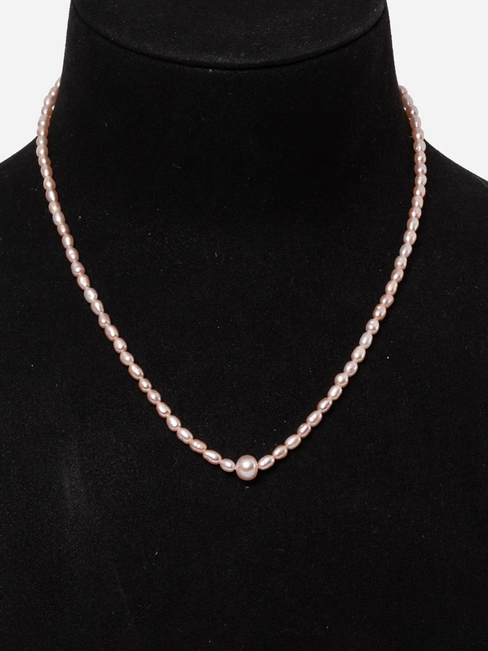 TASAKI Vintage Baby Pearl Necklace With Silver Clasp
